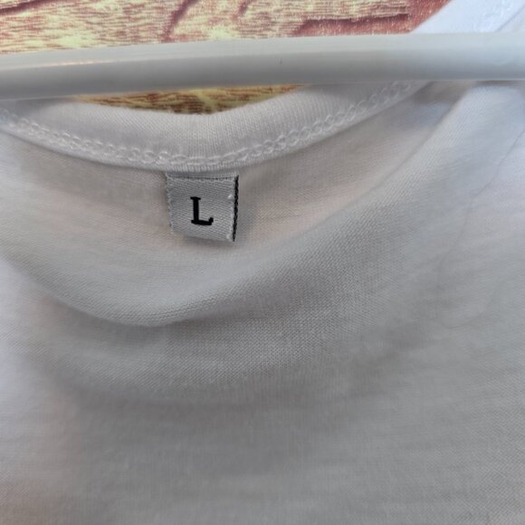 Soft White Draped Tank Blouse – Flowy & Lightweight - Picture 3 of 4